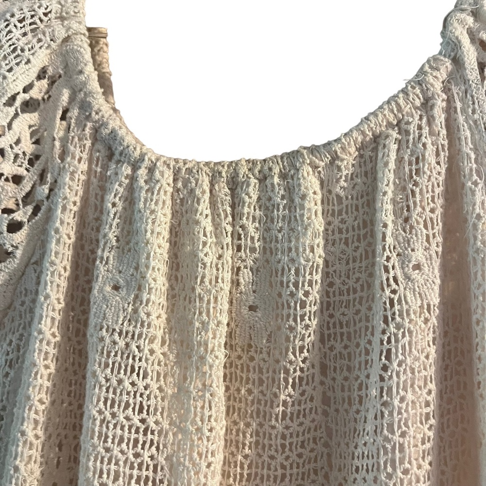 Jen’s Pirate Booty Truth Tunic Boho Cream Mini Dress - Picture 9 of 12
